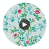Lady Alford Sky/Magenta | Harlequin UK Circular Swatch | Harlequin