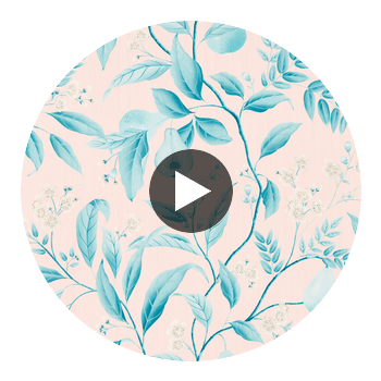 Marie Rose/ Lagoon | Harlequin UK Circular Swatch | Harlequin