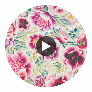 Marsha Powder/Peony/Magenta | Harlequin UK Circular Swatch | Harlequin