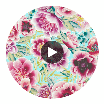 Marsha Aqua/Peony/Magenta | Harlequin UK Circular Swatch | Harlequin