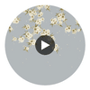 Rosa Feather Grey/ Paper Lantern/Oyster | Harlequin UK Circular Swatch | Harlequin