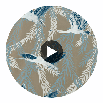 Valentina Exhale /Ink | Harlequin UK Circular Swatch | Harlequin