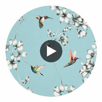Amazilia Sky | Harlequin UK Circular Swatch | Harlequin
