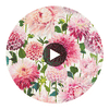 Dahlia Blossom/Emerald/New Beginnings | Harlequin UK Circular Swatch | Harlequin