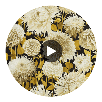 Dahlia Fig Blossom/Nectar/Black Earth | Harlequin UK Circular Swatch | Harlequin