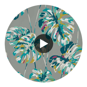 Kelapa Lagoon/Cerise | Harlequin UK Circular Swatch | Harlequin