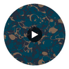 Marble Azurite/ Copper/Japanese Ink | Harlequin UK Circular Swatch | Harlequin