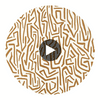Melodic Gold/Paper Lantern | Harlequin UK Circular Swatch | Harlequin