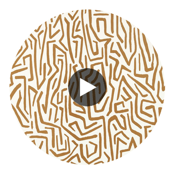 Melodic Gold/Paper Lantern | Harlequin UK Circular Swatch | Harlequin
