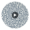 Melodic Japanese Ink/Origami | Harlequin UK Circular Swatch | Harlequin