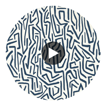 Melodic Japanese Ink/Origami | Harlequin UK Circular Swatch | Harlequin