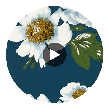 Paeonia Azurite/Meadow/Nectar | Harlequin UK Circular Swatch | Harlequin