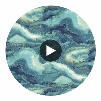 Reflected Obsidian Azurite | Harlequin UK Circular Swatch | Harlequin
