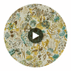 Sanguine Succulent/Seaglass/Nectar/Sail Cloth | Harlequin UK Circular Swatch | Harlequin
