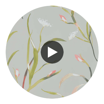 Saona Coral/Silver | Harlequin UK Circular Swatch | Harlequin