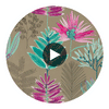Yasuni Lagoon/Cerise | Harlequin UK Circular Swatch | Harlequin