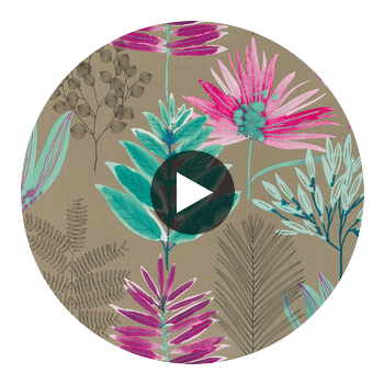 Yasuni Lagoon/Cerise | Harlequin UK Circular Swatch | Harlequin
