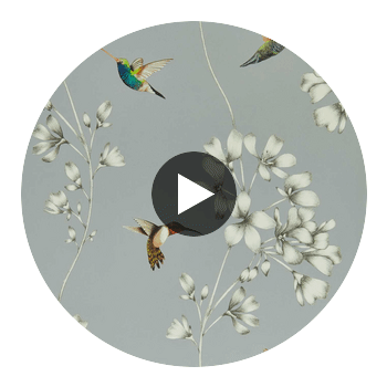Amazilia French Grey/Stone | Harlequin UK Circular Swatch | Harlequin