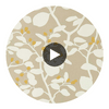 Ardisia Soft Focus/Oyster/Gold | Harlequin UK Circular Swatch | Harlequin