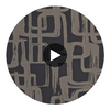 Asuka Gold/Onyx | Harlequin UK Circular Swatch | Harlequin