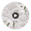 Cranes In Flight Platinum | Harlequin UK Circular Swatch | Harlequin
