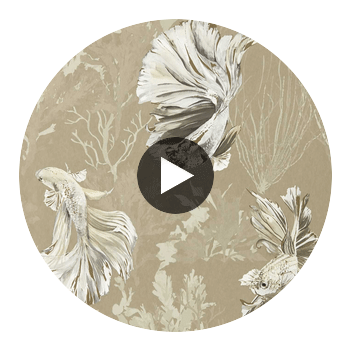 Halfmoon Gilver/ Tranquility | Harlequin UK Circular Swatch | Harlequin