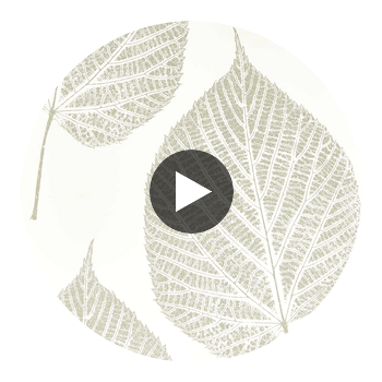 Leaf Chalk/Silver | Harlequin UK Circular Swatch | Harlequin