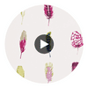 Limosa Loganberry / Raspberry / Olive | Harlequin UK Circular Swatch | Harlequin