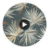 Aucuba Slate/Bronze/Topaz | Harlequin UK Circular Swatch | Harlequin
