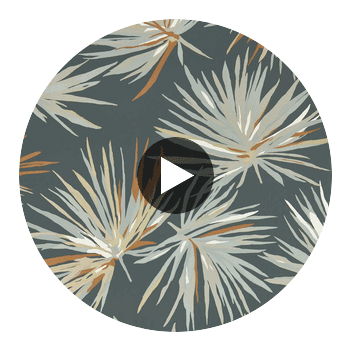 Aucuba Slate/Bronze/Topaz | Harlequin UK Circular Swatch | Harlequin