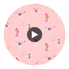 Balancing Act Blossom/Raspberry/Grape | Harlequin UK Circular Swatch | Harlequin