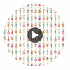 Best Of Friends Neutral Multi | Harlequin UK Circular Swatch | Harlequin