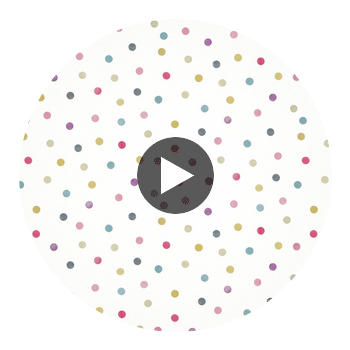 Bon Bon Raspberry/Grape/Blossom | Harlequin UK Circular Swatch | Harlequin