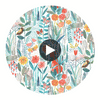 Hide And Seek Poppy/Marine/Ochre | Harlequin UK Circular Swatch | Harlequin