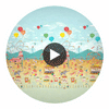 Lifes A Circus Carousel | Harlequin UK Circular Swatch | Harlequin