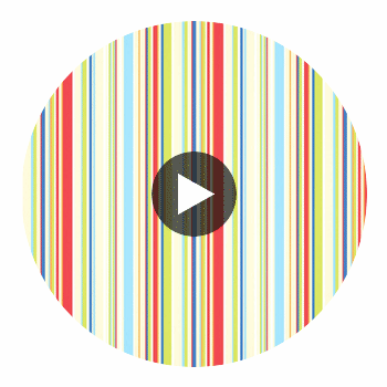 Rush Strawberry Sailor Blue Apple And Neutrals | Harlequin UK Circular Swatch | Harlequin