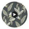 Llenya Jet/Stone/Gold | Harlequin UK Circular Swatch | Harlequin