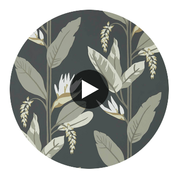 Llenya Jet/Stone/Gold | Harlequin UK Circular Swatch | Harlequin