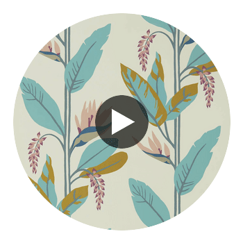 Llenya Blush/Harbour/Gold | Harlequin UK Circular Swatch | Harlequin
