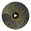 Mitende Jet/Gold | Harlequin UK Circular Swatch | Harlequin