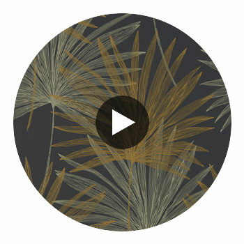 Mitende Jet/Gold | Harlequin UK Circular Swatch | Harlequin