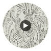 Nirmala Chalk/Ebony | Harlequin UK Circular Swatch | Harlequin