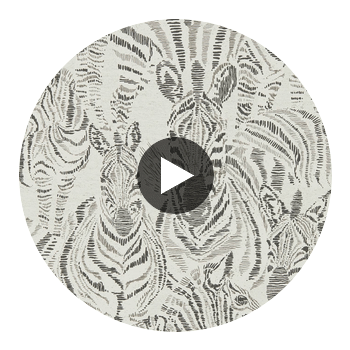 Nirmala Chalk/Ebony | Harlequin UK Circular Swatch | Harlequin