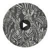 Nirmala Jet/Chalk | Harlequin UK Circular Swatch | Harlequin
