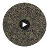 Anthology Ammonite Charcoal/Brass | Harlequin UK Circular Swatch | Harlequin