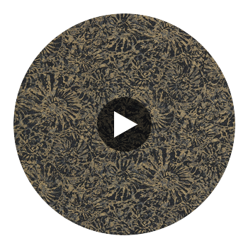 Anthology Ammonite Charcoal/Brass | Harlequin UK Circular Swatch | Harlequin