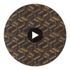 Anthology Escheresque Charcoal/Natural | Harlequin UK Circular Swatch | Harlequin
