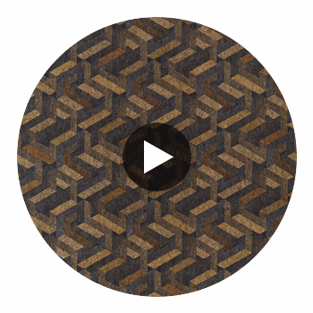 Anthology Escheresque Charcoal/Natural | Harlequin UK Circular Swatch | Harlequin