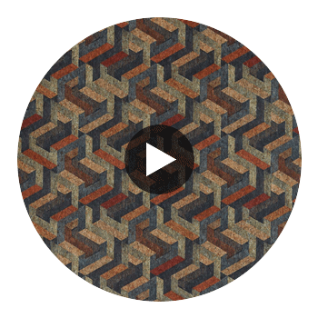 Anthology Escheresque Copper/Slate | Harlequin UK Circular Swatch | Harlequin