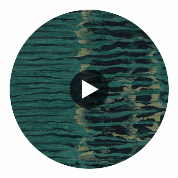 Anthology Ripple Stripe Emerald/Kingfisher | Harlequin UK Circular Swatch | Harlequin